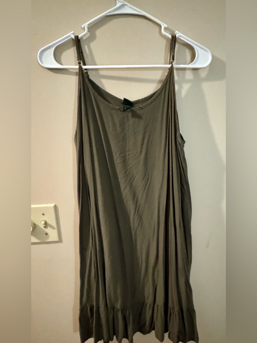 wild fable dark olive green tank dress